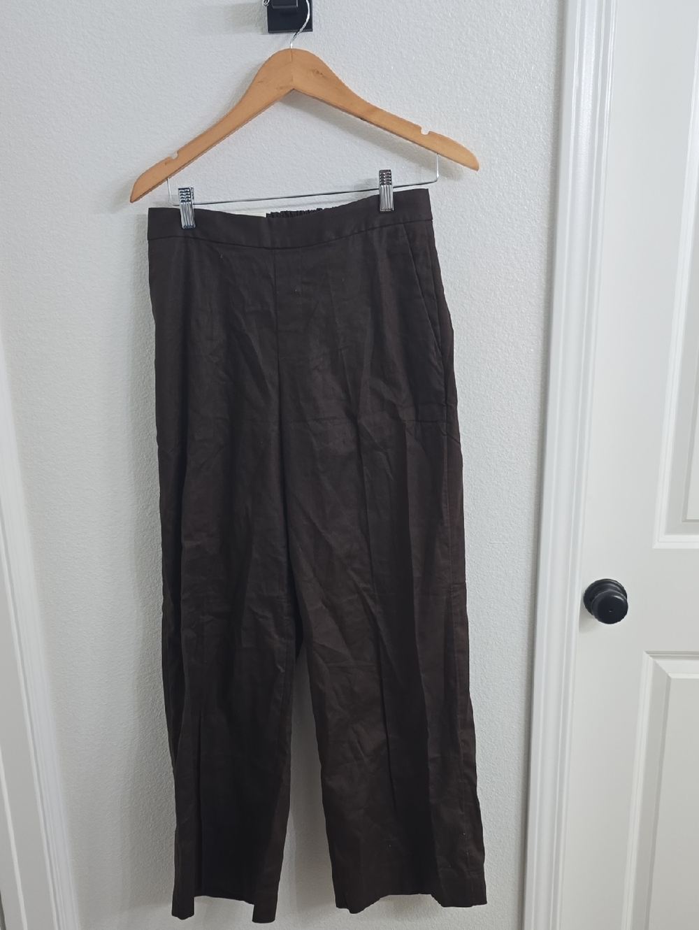 Banana Republic Dark Brown Wide-Leg Pants